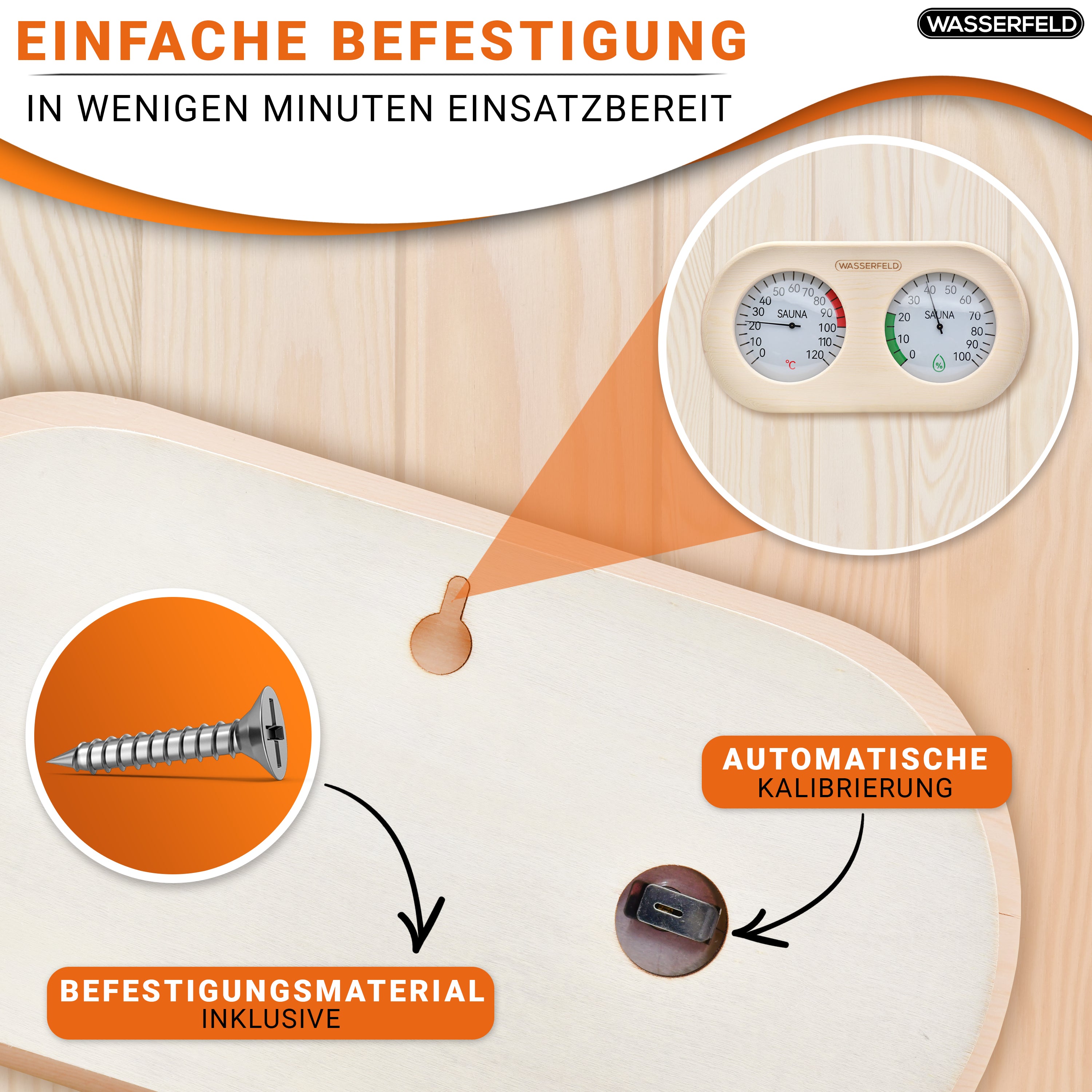 Sauna Thermometer Hygrometer