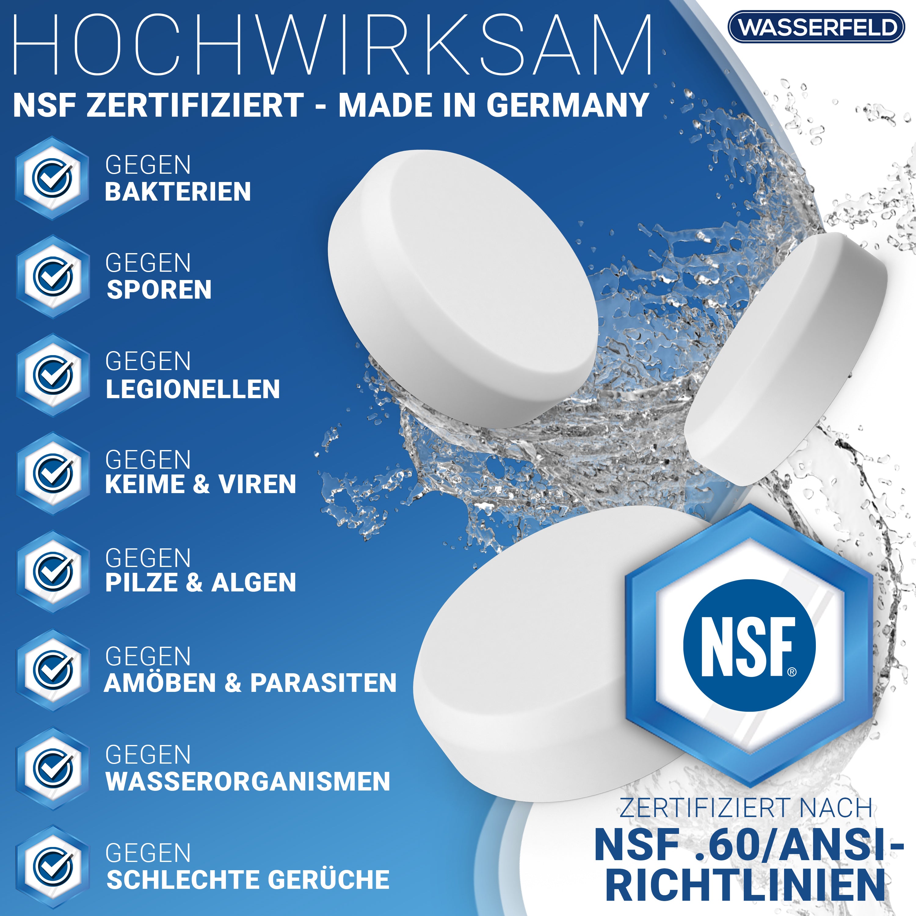 Wasserentkeimung - Tabletten